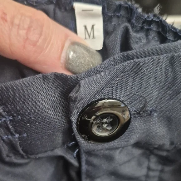 Men's Dark Blue Cargo Pants - Picture 6 of 6